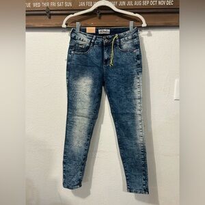 Stag Jeans Women's Size 5 Blue Mid-Rise Skinny  Denim Pants (1472)